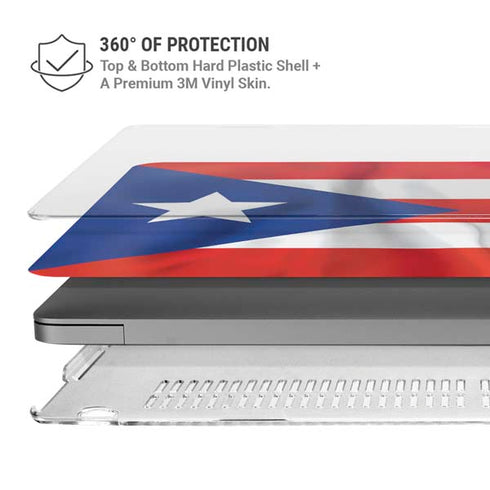 Puerto Rico Flag MacBook Pro 14in (2021-24) Case plus Skin